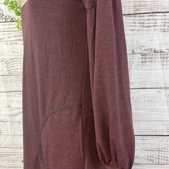Max Studio Dress size Extra Small Burgundy Stretch Jersey Knit Pockets Casual - Picture 15 of 16